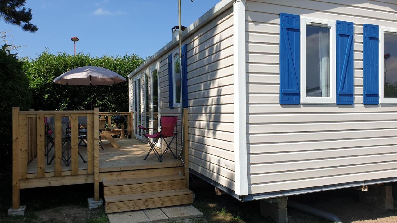 Mobil home 6-8 places Parcelle 5 climatisé Biville-sur-Mer Exterior foto